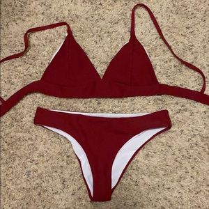 NWOT Red swim suit